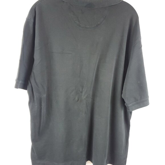 Roundtree & Yorke Supima Cotton Mens Polo Blk Luster Soft Collection Shrt Slv XL - Picture 9 of 9